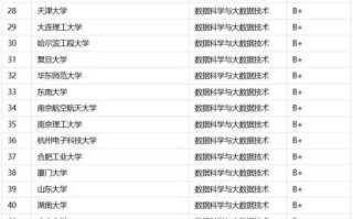 数据科学与大数据排名（数据科学与大数据技术排名前十名）